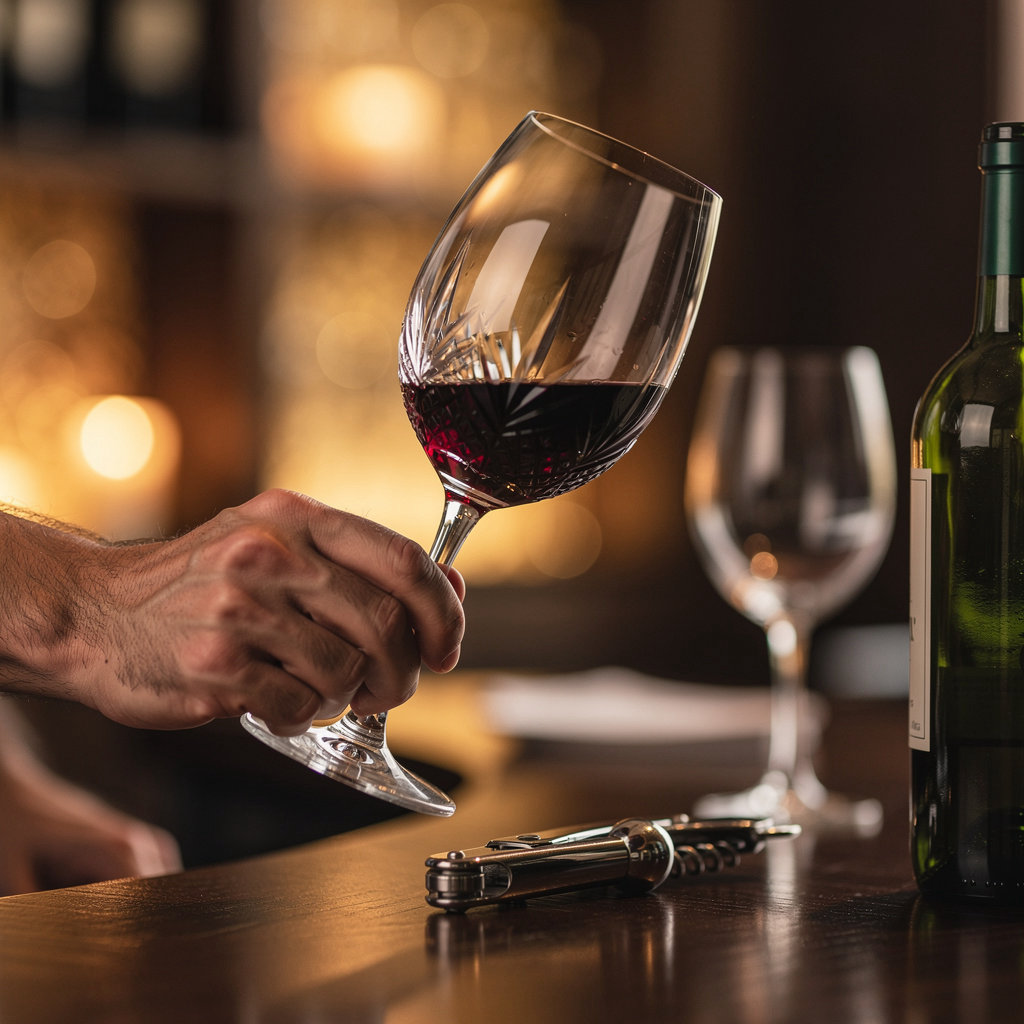 Orhan at Arch Bistro wine bar curator selecting premium local Turkish wines for restaurant pairings